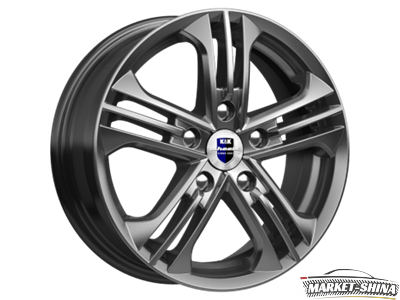 K&K Trinity 6 x 15 5*108 Et:50 Dia:63.3 дарк платинум