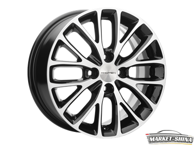 Khomen 1506 6 x 15 4*100 Et:50 Dia:60.1 Black-FP